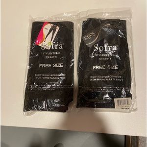 2 pair of Sofra leggings women’s one size fits most. NWT